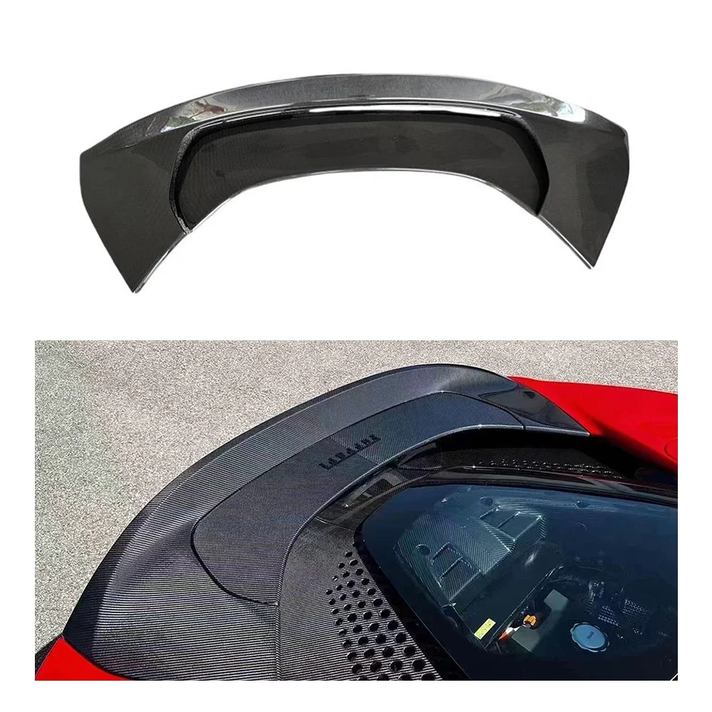 SF90 Real Dry Carbon Fiber Rear Spoiler Wing for Ferrari SF90 Bodykit Car Accessories