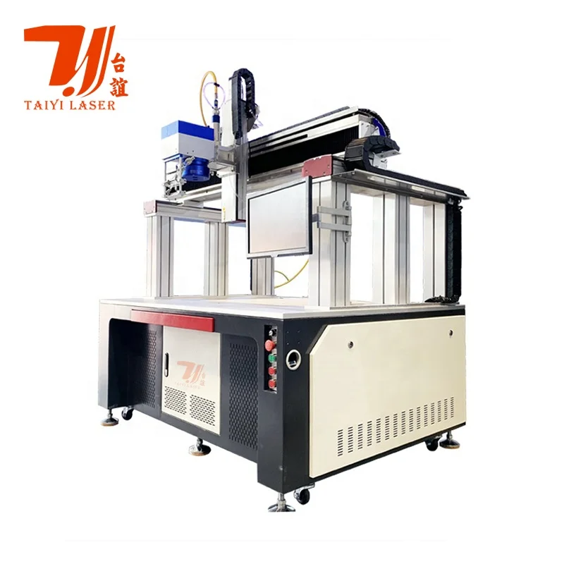 Canton Fair Promotion Taiyi Gantry Battery Pack Tap Positive and Negative Nickel Sheets Galvo Automatic Laser Welding Machine