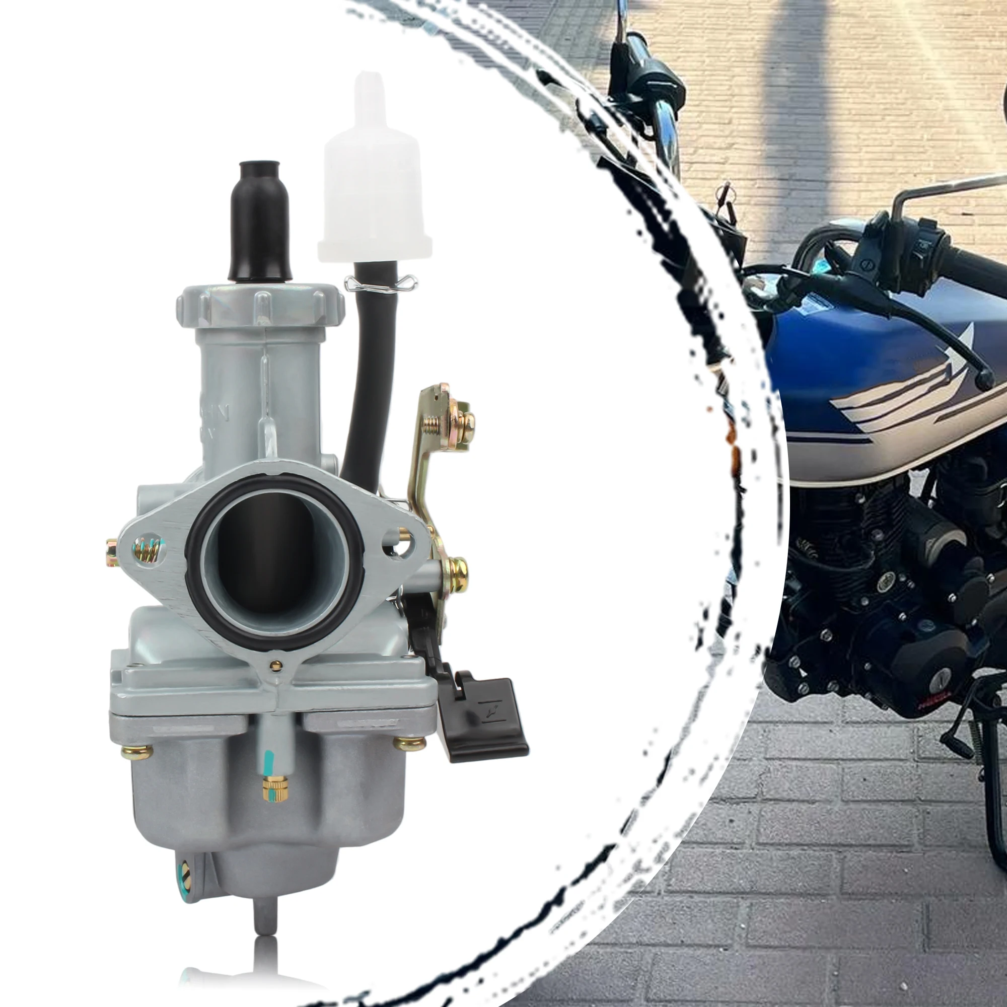 PZ27 Motorcycles Cable Carburetor For CG125 CG150 CG200 TR250 175CC 200cc 250c TXM155 ATC200X AKT150 ATV Go Kart Dirt Bike