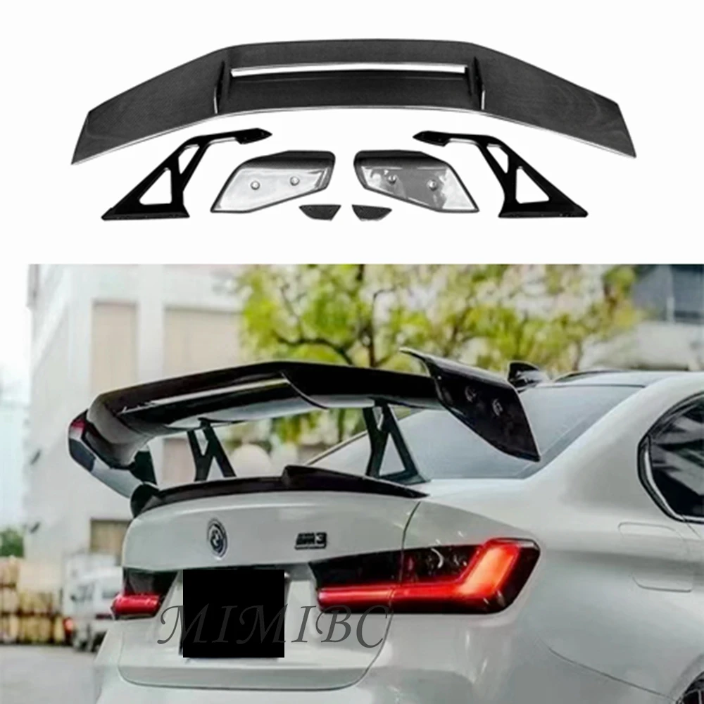 For BMW M2 M3 M4 M5 M6 G20 G22 G30 G80 G82 G14 G87 G42 F32 F30 Car Rear Trunk FRP Real Carbon Fiber Rear Wing Trunk Lip Spoiler