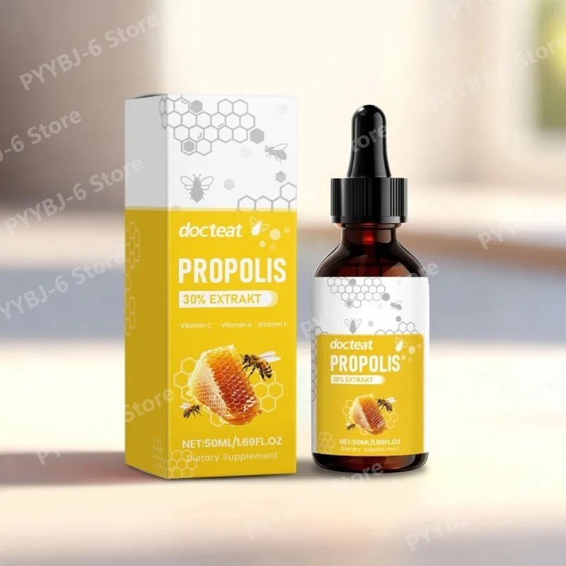

Propolis Extract Liquid with Vitamin A C &E Antioxidant Daily Wellness Support Dietary Supplement for Adult Natural Formula 50ml