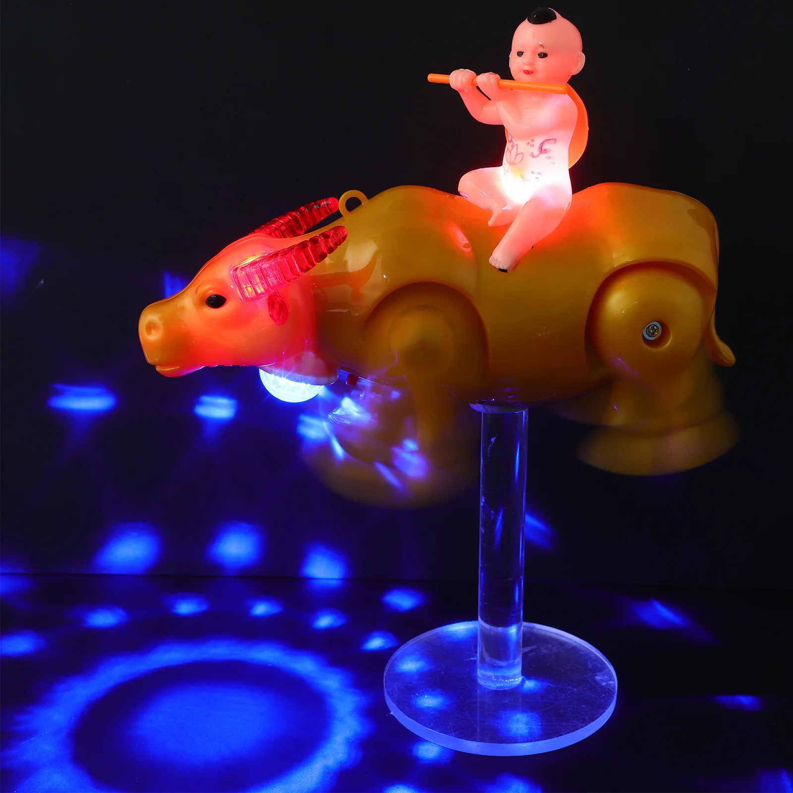 Electric Cattle Plaything with Light Music Kids Interactive Walking Cattle Cool Stylish Design for Child Hand-Eye Coordination