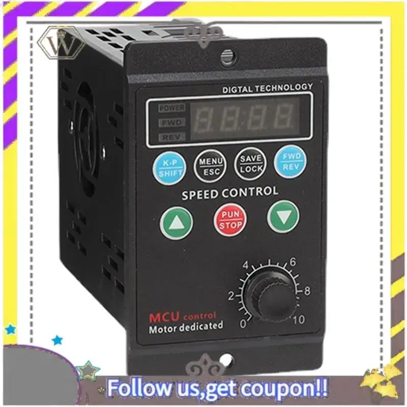 

New T13-400W-H 220V Single-Phase Input Three-Phase Output Motor Driver Frequency Converter With Four-Digit Digital Display Acces