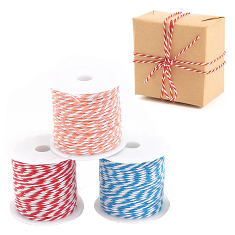 5 Rolls 10m/Roll Two-tone Cotton Twisted Cord 1.5mm Thread Cord DIY String Necklace Bracelets Supplies  For Jewelry Making