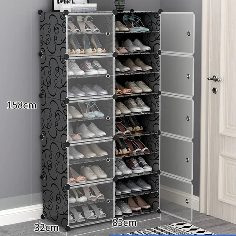 

Organised Shoes Rack Space Savers Multifunctional Acrylic Shoes Cabinets Living Room Mueble Entrada Cabinet Furniture XG001