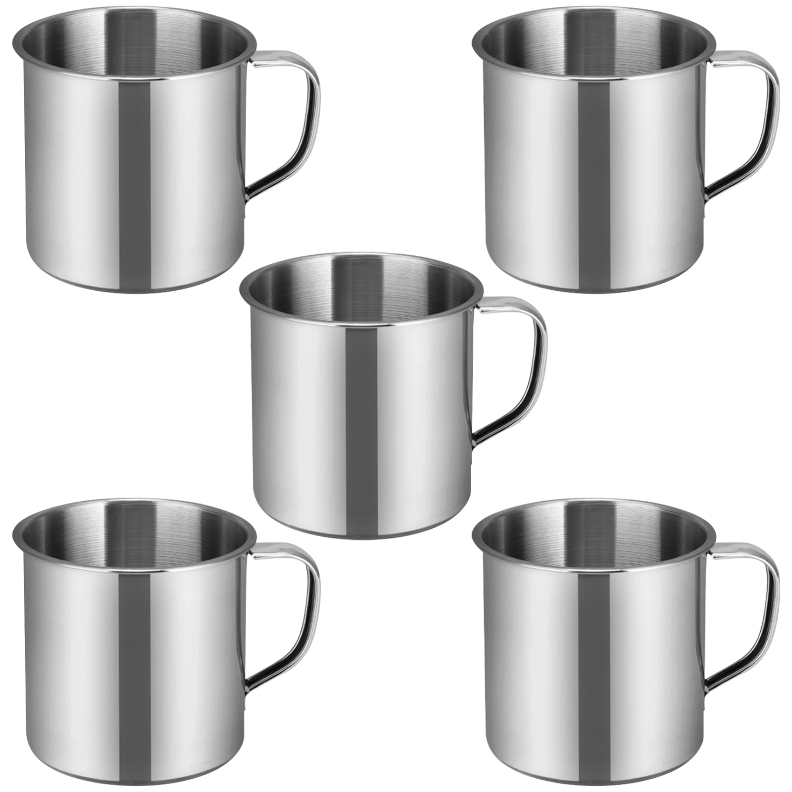 

5 Pcs Stainless Steel Mug Childrens Drinking Cups Mugs Water Coffee Kid Kids for