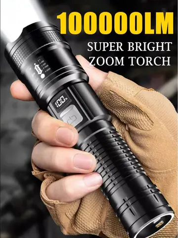High Strong Power Led Flashlights Tactical Flash Light Torch Ultra Bright Lamp USB Charging Camping Fishing Defensa Zoom Lantern