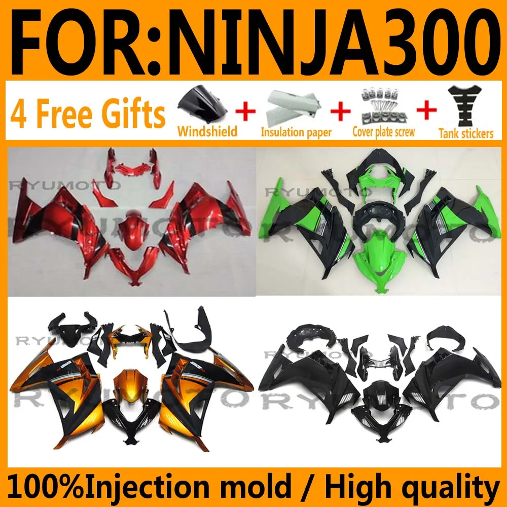 Motorcycle Injection Mold Fairings Kit Fit For Kawasaki NINJA 300 12-17 Fairing NINJA 300 12 17 fairing