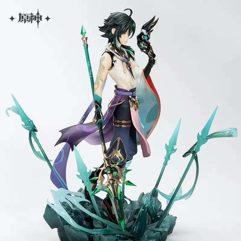 

Anime Game Genshin Impact Cosplay Statue Xiao VIGILANT YAKSHA Ver. 1/7 Static Figure Halloween Doll Limited Colored Paper PVC