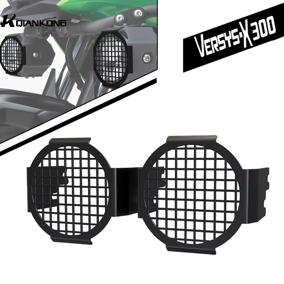 

FOR KAWASAKI VERSYS-X 300 Motorcycle Accessories Spotlight Auxiliary Light Led Guard Protective Cover 2017-2020 2021 2022 223