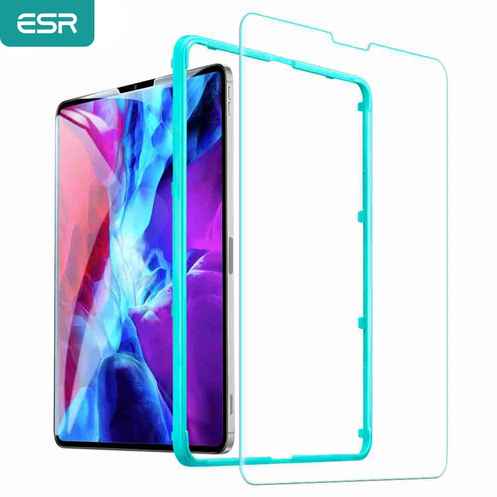 ESR-vidrio templado para iPad Pro, Protector de pantalla para iPad Pro 12,9/11/10, 5/9, 7 pulgadas, 2021, 2020, 2018, 2019, iPad Mini 6/5/4 Air 4 3,