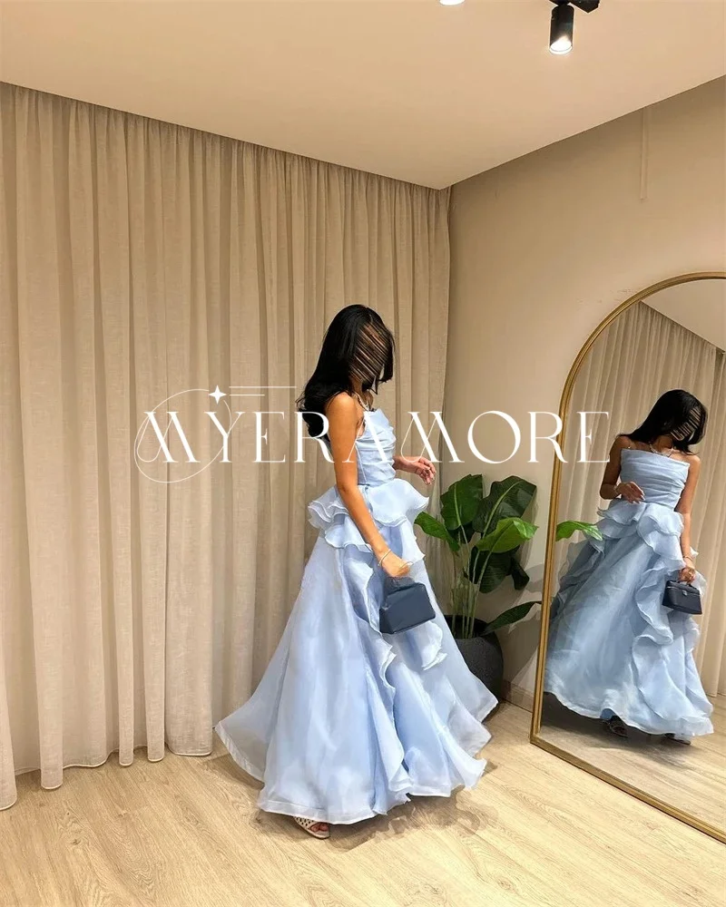 ชุดแต่งงานผ้าทูลล์ทรงเอไลน์แบบมีชั้นหลายชั้น ดีไซน์หรูหรา สำหรับเจ้าสาว แบบไร้สาย ผ้าเครป ยาวกรอมพื้น ชุดราตรีออกงาน สามารถสั่งตัดได้ (vestidos de novia)