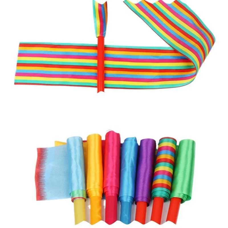 2M/4M/6M nastri colorati da palestra danza ritmica arte ginnastica balletto Streamer Twirling Stick per allenamento in palestra giochi sportivi