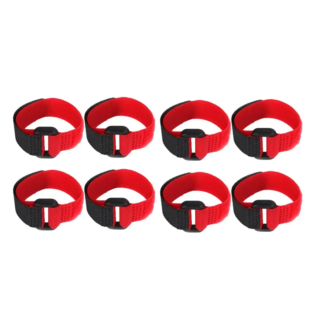 8pcs Chicken Collar Anti Crow Chicken From Screaming for Duck Red