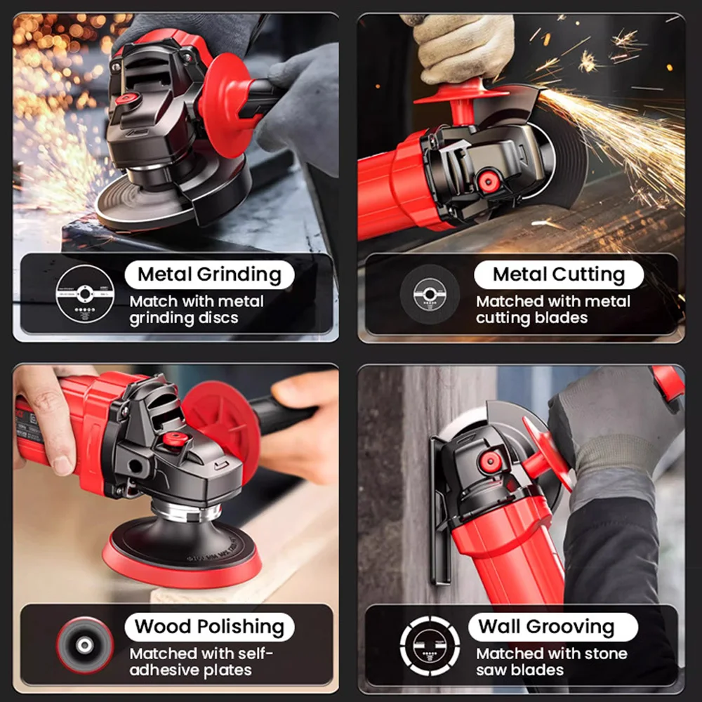 مطحنة زاوية متعددة الأغراض، مخرج أقصى 2000 وات، حماية من الحمل الزائد #4