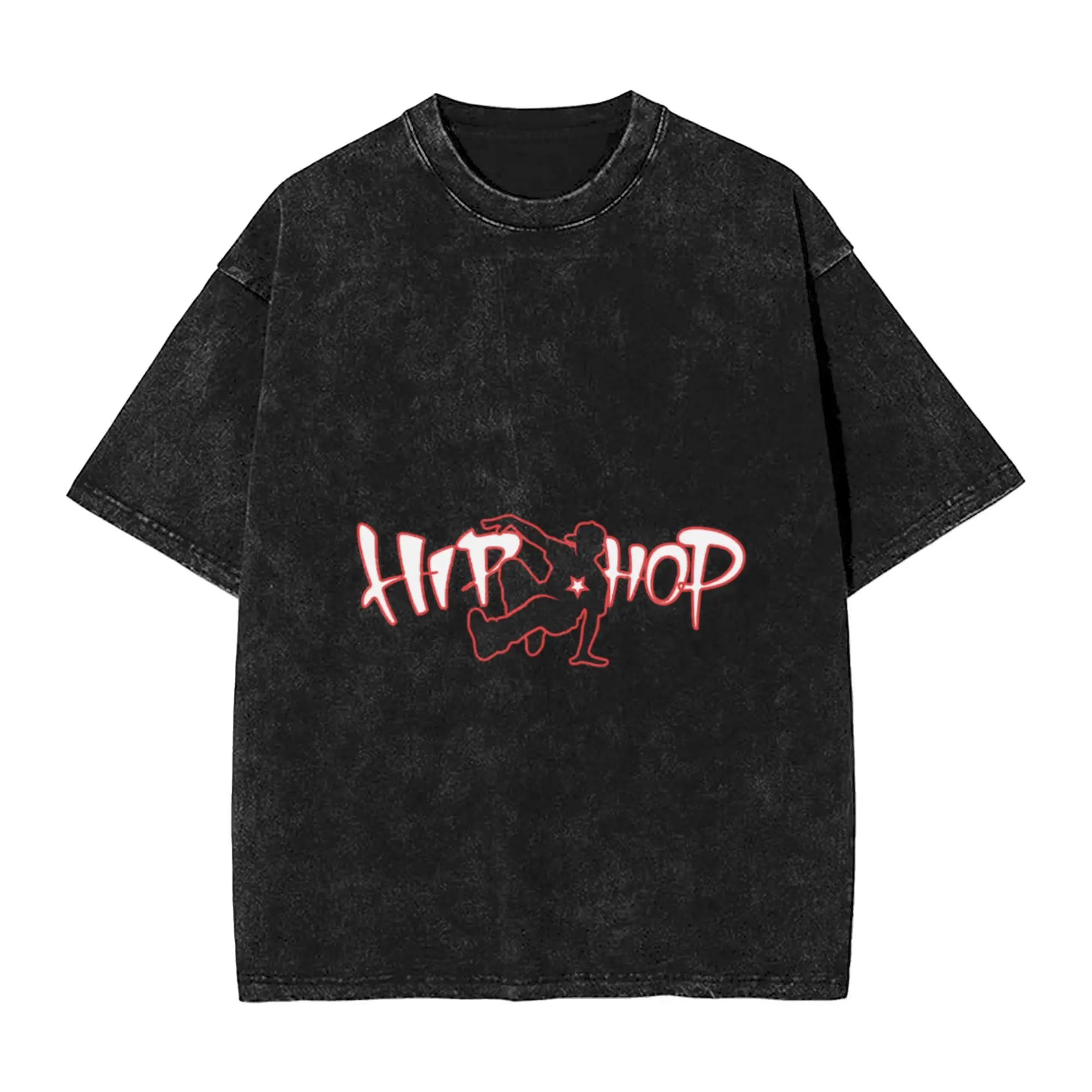Hip Hop Raised Me  Rap Unique Cool A Washed T Shirt Men's Women's Oversized Cotton Tees Tops