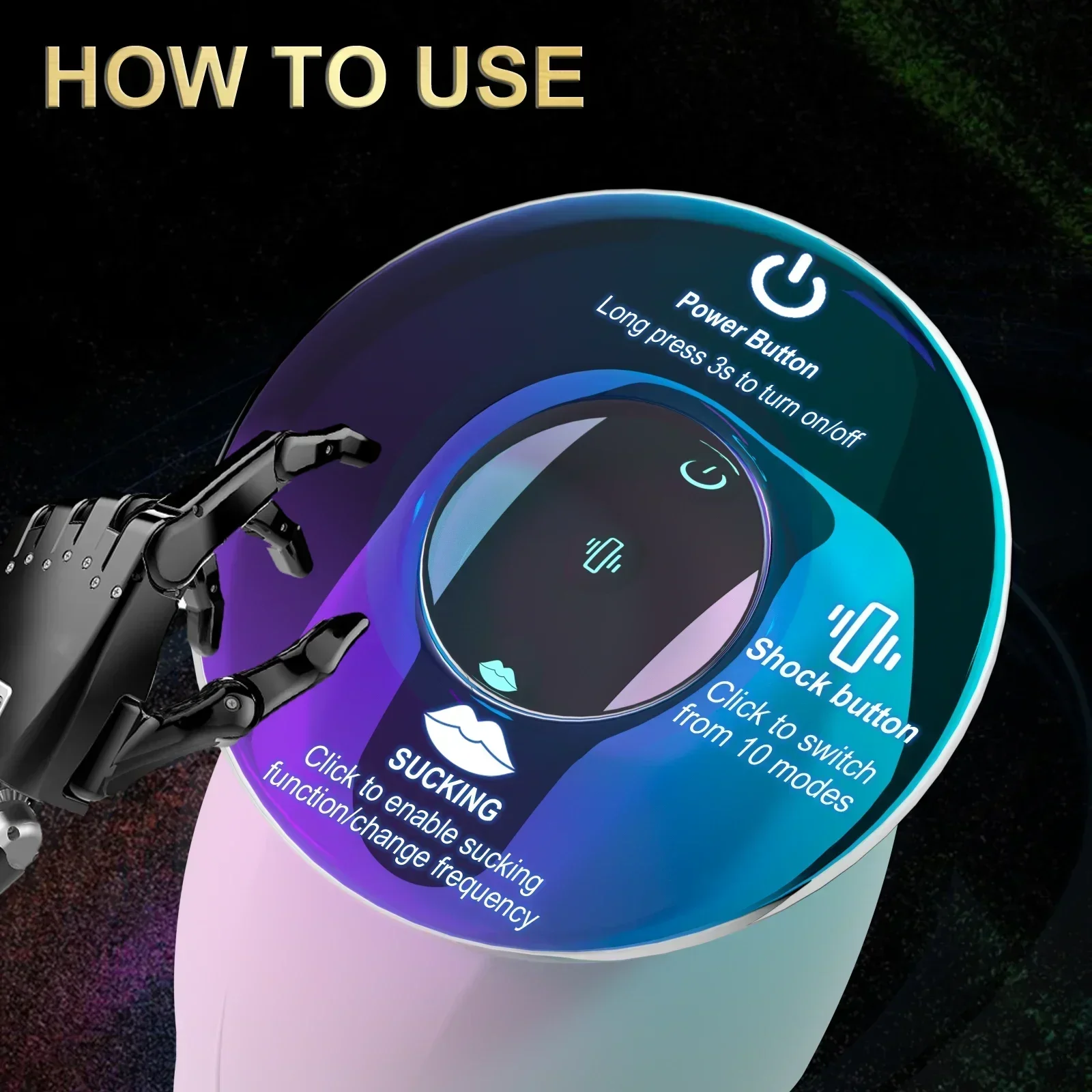 Automatic Male Masturbation Cup Sucking Vibration Penis Oral Machine Suction Blowjob Masturbator Real Vagina Vacuum Sex Toys view 5