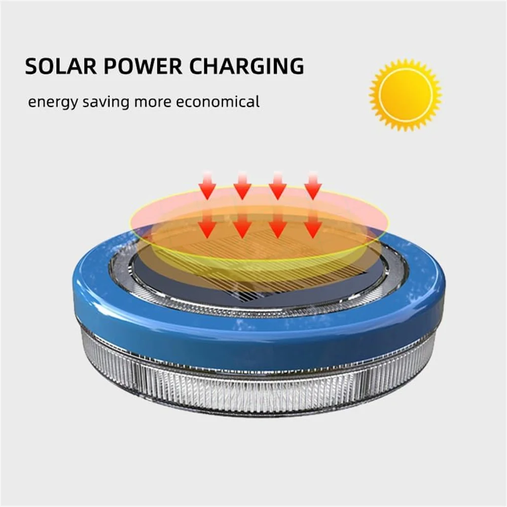 2PC Solar Floating Pond Light IP68 Waterproof Swimming Pool Lamp Outdoor Decoration for Birthday,Holiday,Party