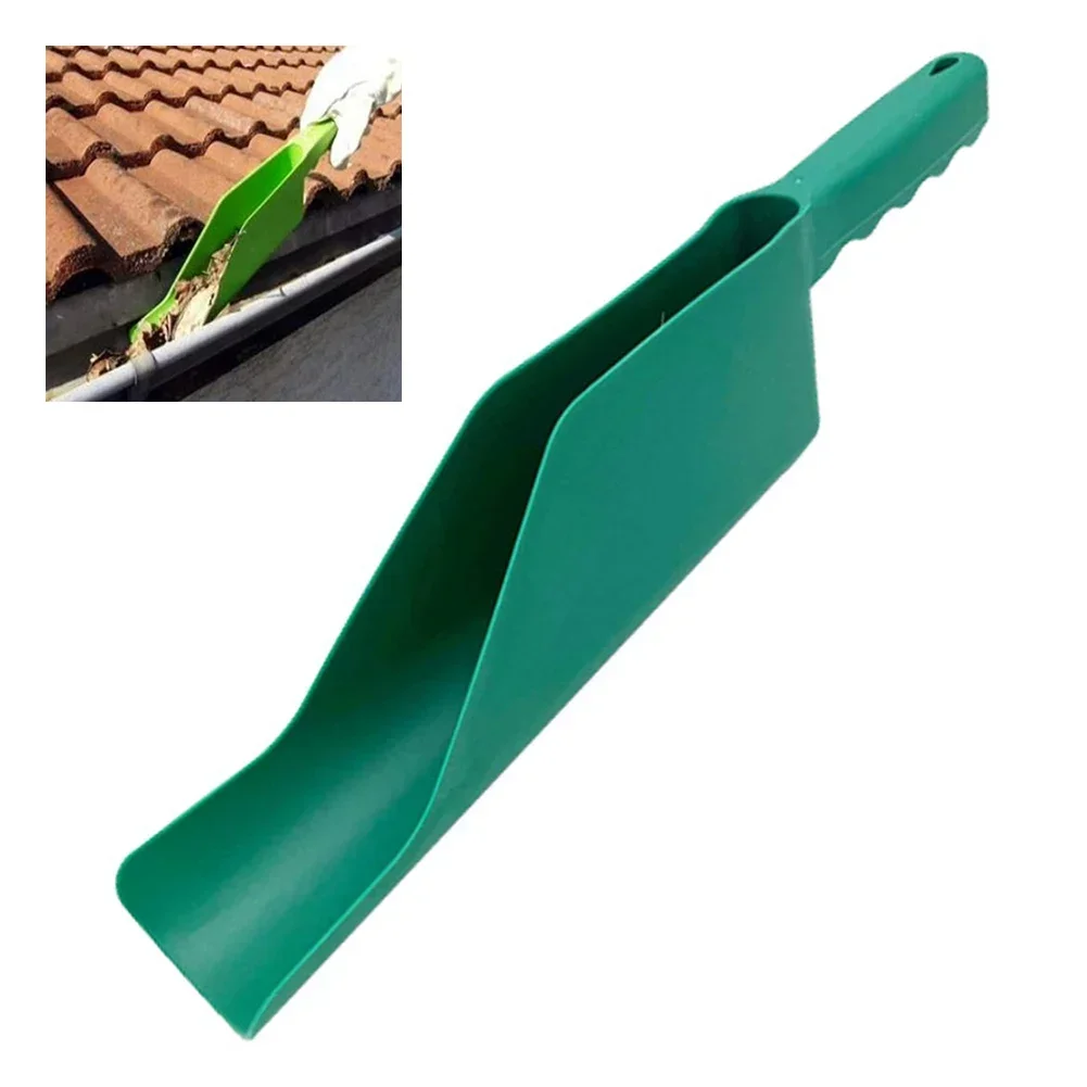 Heavy Duty Plastic Gutter Scoop Large Capacity Eaves Leaf Cleaner Durable Garden Shovel for Yard Roof Debris Removal Work