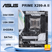 Asus Prime X299-A II Motherboard LGA 2066 Intel X299 support Core I9-10940X  I9-9900X I7-9800X  i7-7740X cpu M.2 DDR 256GB ATX