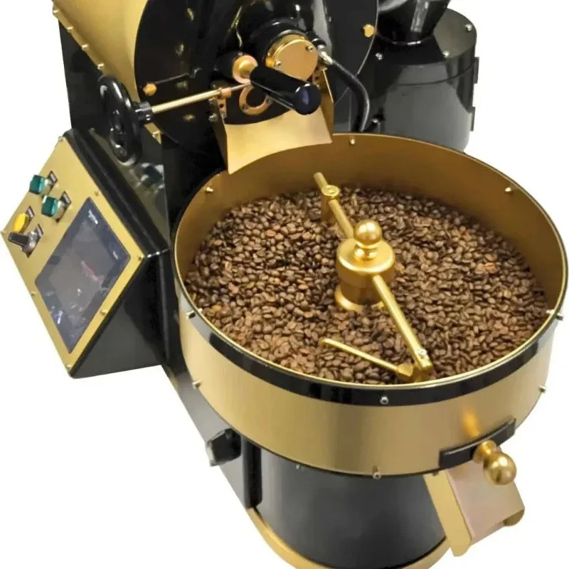 Electric/Gas Coffee Roaster Machine for Commercial & Home Use with Adjustable Temperature Fast Roasting And Energy Efficiency