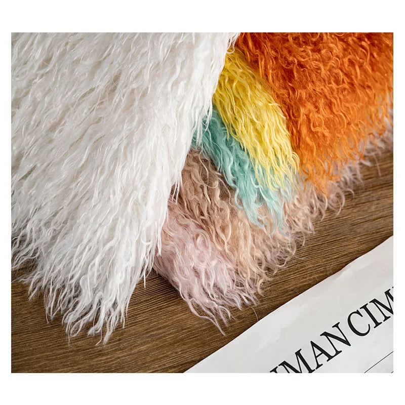 Beach Wool Plush 6cm Long Hair Cashmere Kig Animal Hair Wool Cotton Doll Fried Wool Hand-made Fabric Background Fabric Patchwork