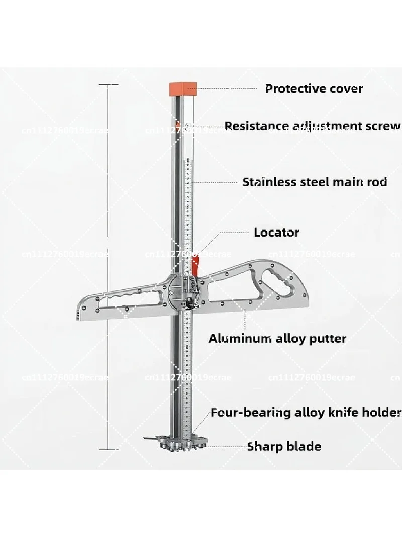 Foldable Gypsum Board Cutting Tool High Precision Woodworking Tool for DIY Projects