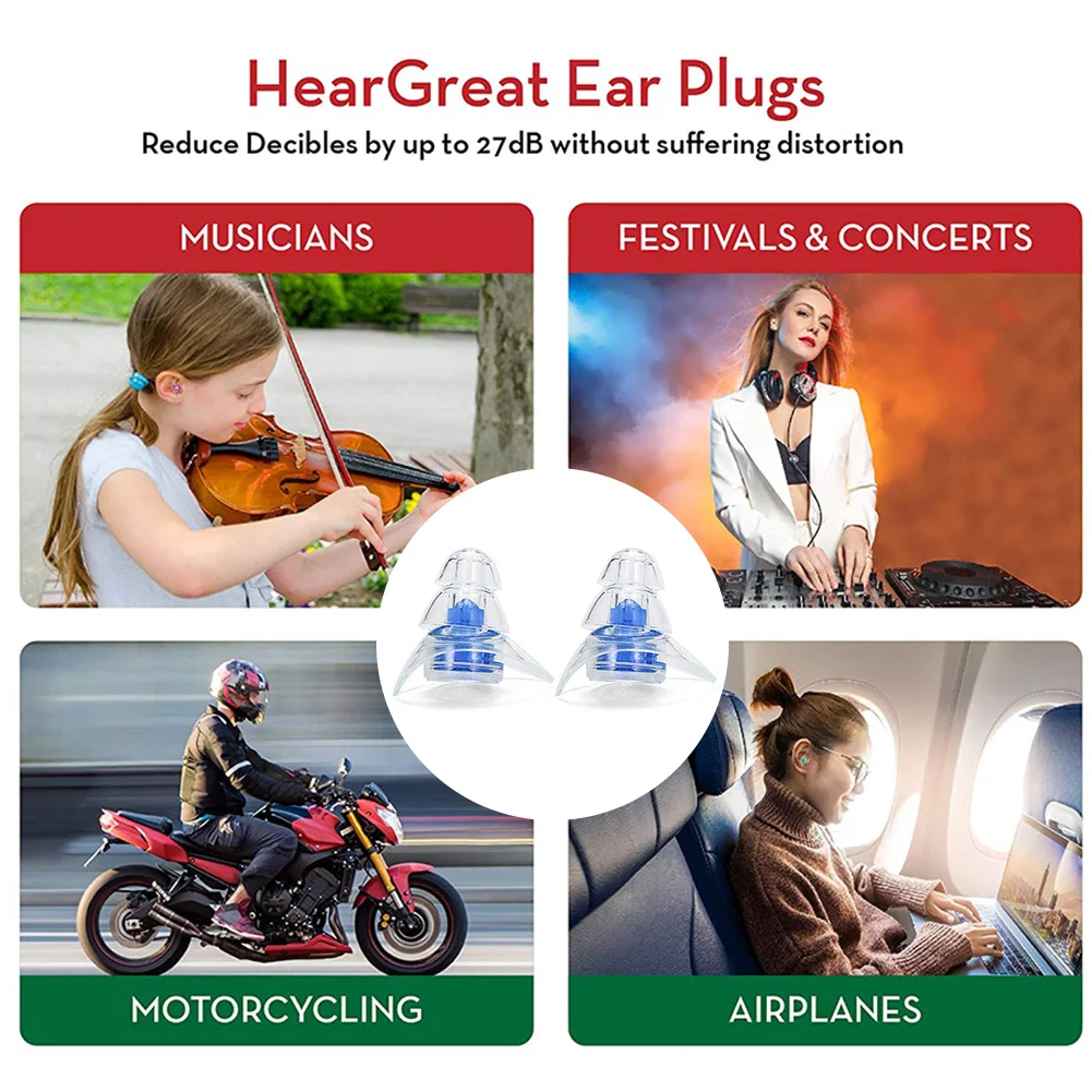 

1 Pair Soft Ear Plug Noise Reduction Sound Insulation Earplug Reusable Flexible Earplugs for Sleeping Study Concert Hearing