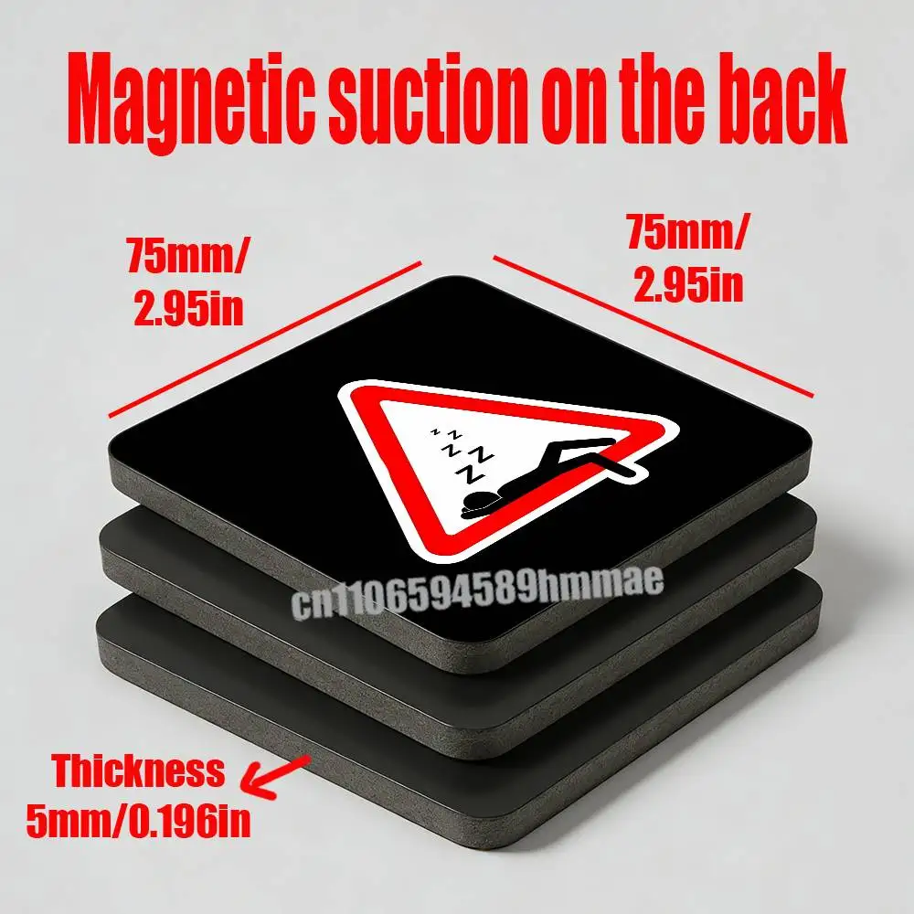 

For No sleep slacking off lying down or doing nothing Fridge Freezer Refrigerator Magnets Kitchen Metal Cabinet Magnetic Sticker