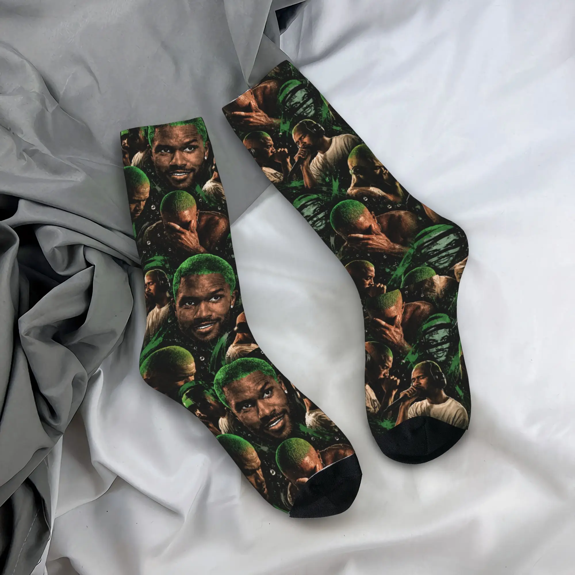 BLOND Print Dress Socks Rapper Frank Graphic Korean Stockings Unisex Men Comfortable Outdoor Sports Socks Winter Non Slip Socks