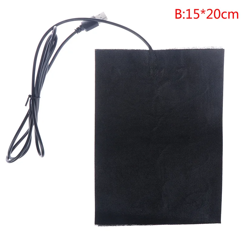 Carbon Fiber Heated Pads USB Kneepad Heating Warm Pads Winter Warm Waist-protected Seat Cushion Heating Film Jacket Coat Heating