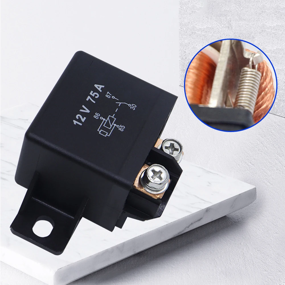 Forklift Starter Relay 12/24V Start Relay Single Pole Double Throw (SPDT) Plastic Relay For Forklifts Excavators Power Tools