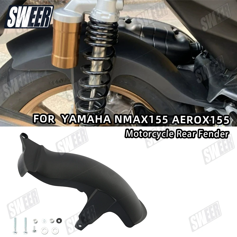 

Motorcycle Rear Tire Hugger Shield Splash Dirt Mudguard Cover Suitable For Yamaha NMAX155 NVX155 2025 Rear Fender Accessories
