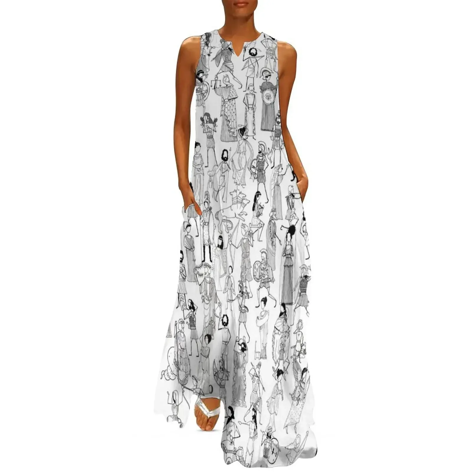 

Greek Myth Comix ALL the characters Long Dress fairy dress prom dresses Women's summer dresses Dress