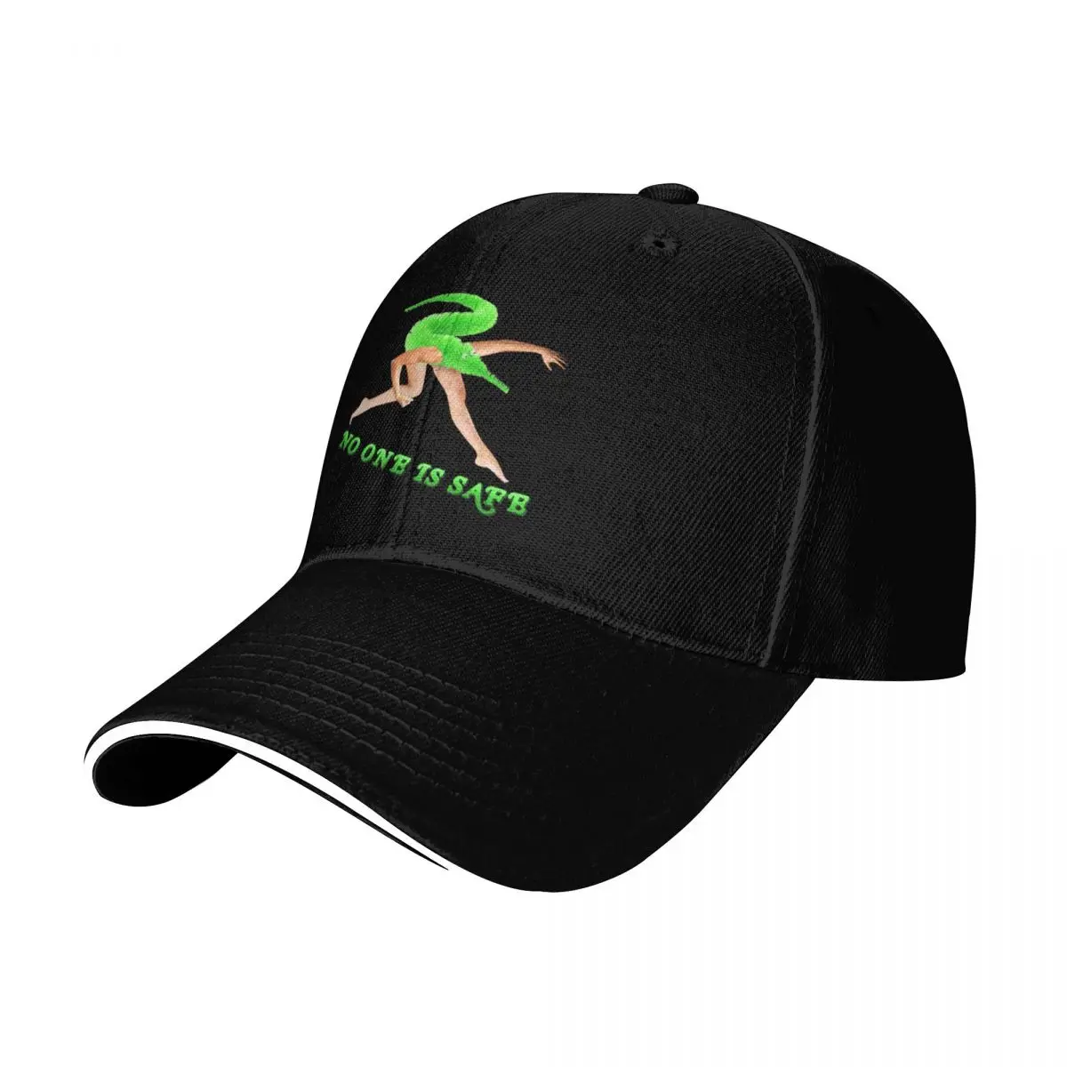 Worm on a String Time ~ Painting Aesthetic Cursed Collection ~ No One is Safe Set ~ Green Baseball Cap