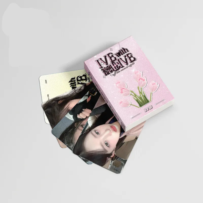 KPOP 50pcs/set IVE New Album Laser LOMO Card Rei LIZ Leeseo Yujin WonYoung GAEUL Girl Group Collection Gift Postcard Photo Card