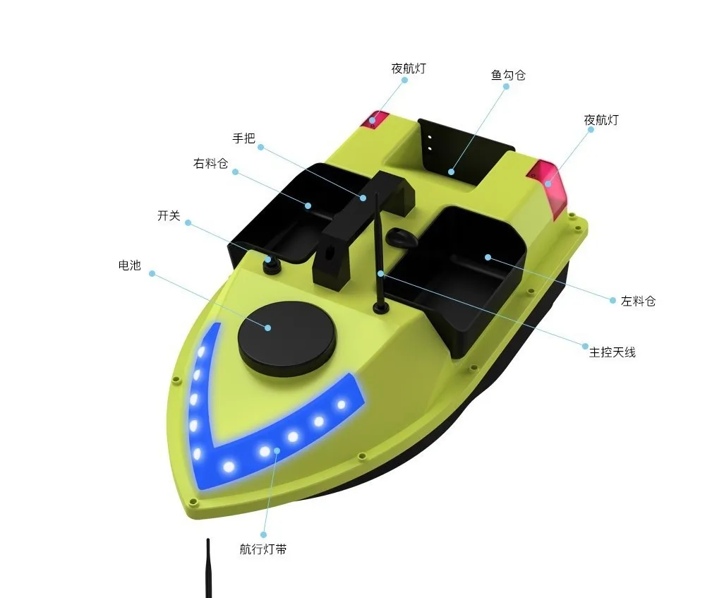 

2023 Newest 99 Positions GPS Remote Control Fishing Bait Boat
