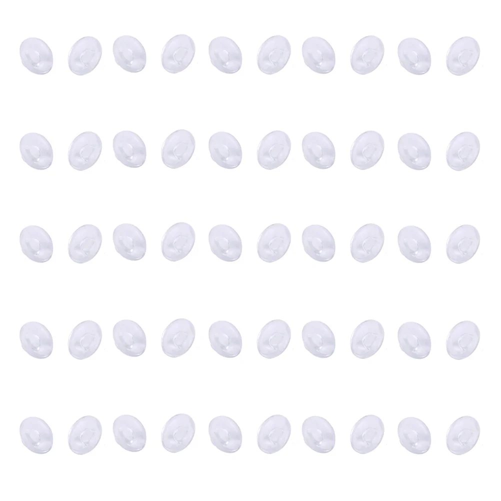 

25Pairs Clip-Style Transparent Silicone Nose Pads Round Anti-Slip Glasses Nose Bridge Support Eyeglasses Sunglasses Sports