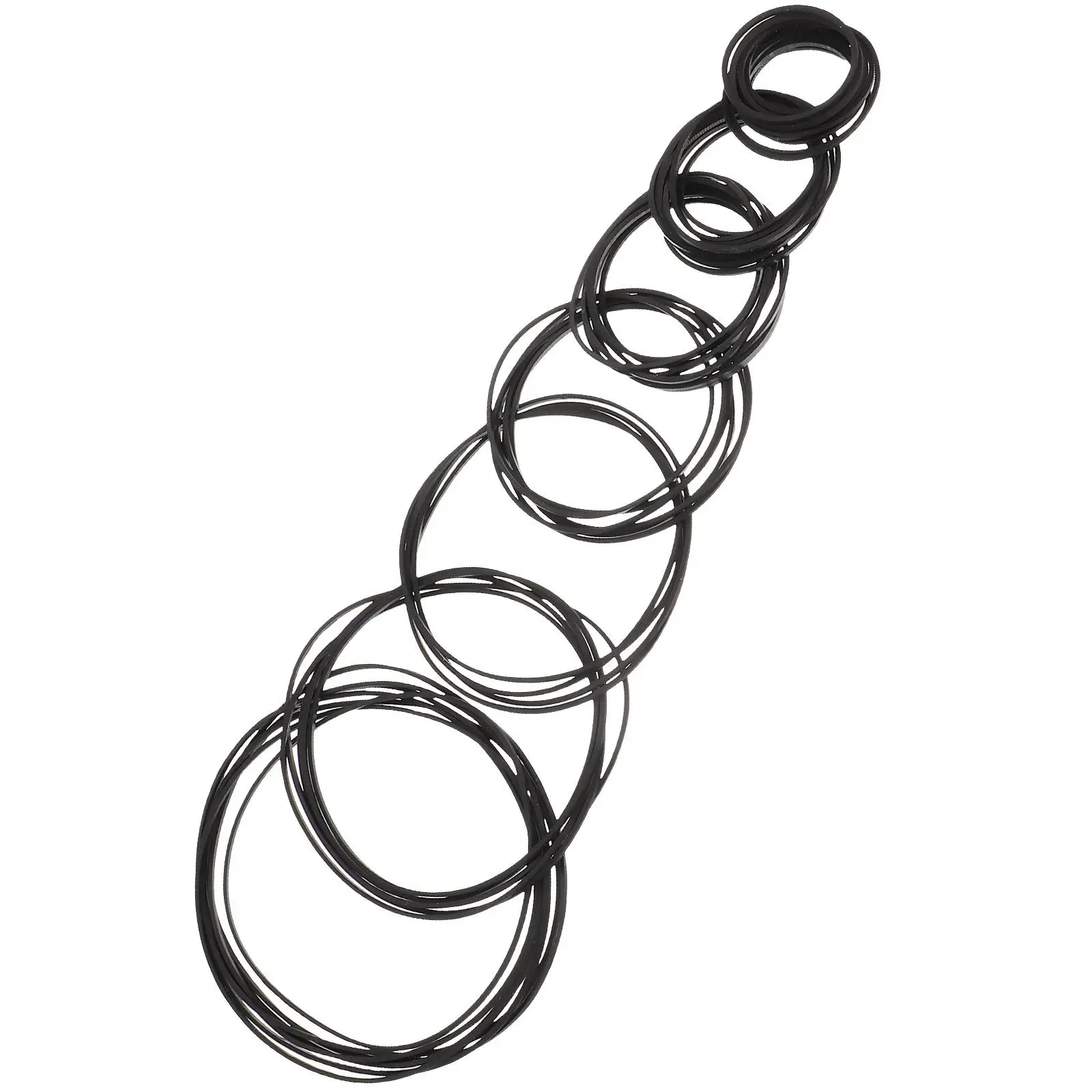 

50 Pcs Tape Recorder Belts for Maintenance Audio Cassette Rubber Players Repair Square