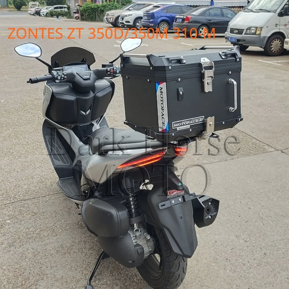 Motorcycle Aluminum Alloy Tail Box Feichi 48L Trunk 310-M Tail Box Non-destructive Installation FOR ZONTES ZT 350D/350M 310-M