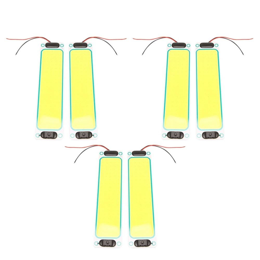 6PCS 24V 105LED COB LED Interior Light COB Cabin Lights RV Ceiling Lights Reading Lights for Cars Campers Caravans RV