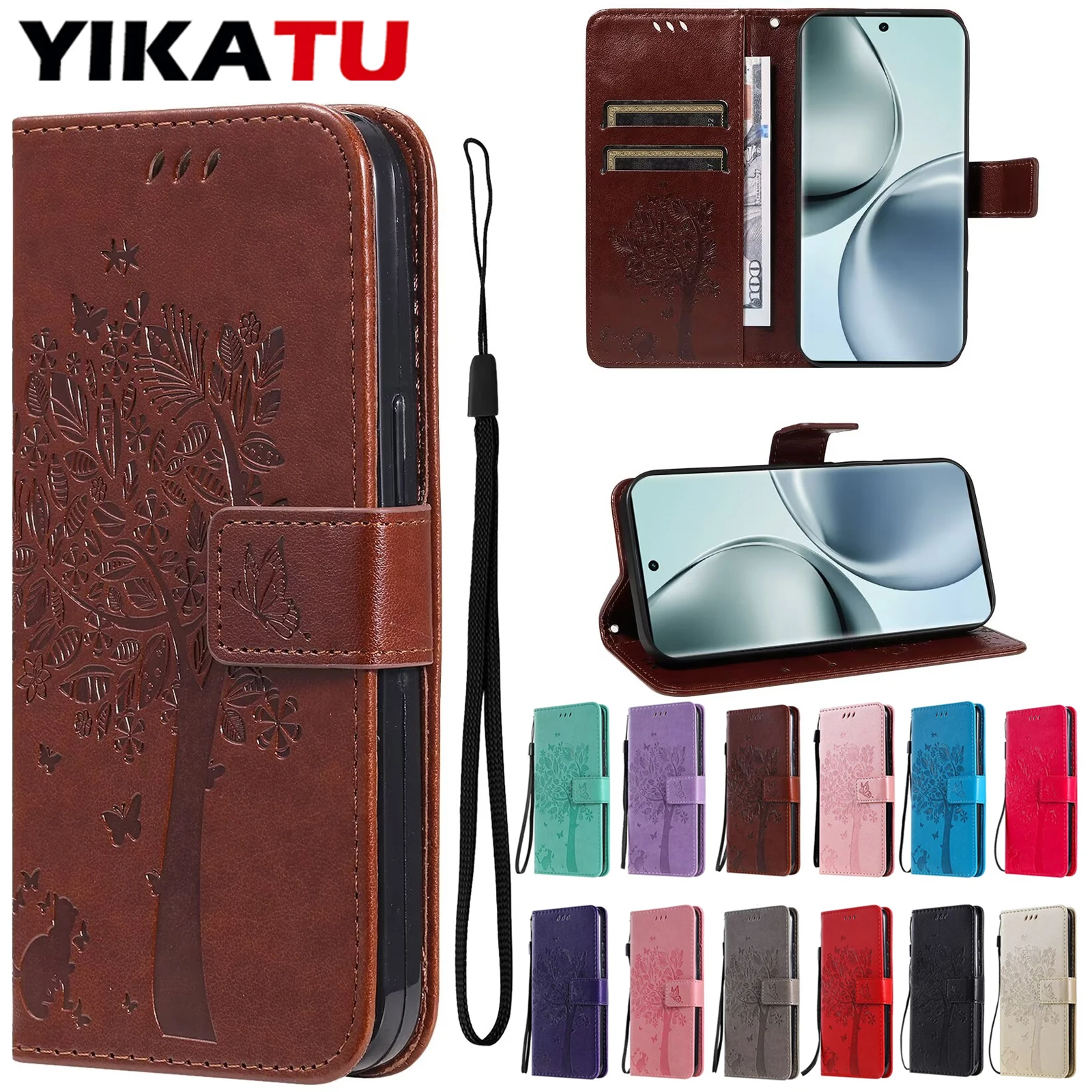 

12 Color Wallet Leather Case For OPPO Reno 13F 13 12F 12 11F 11 10 Pro 8T 5G 4G 8 Lite 7Z 7 Shock Proof Card Slot Flip Cover