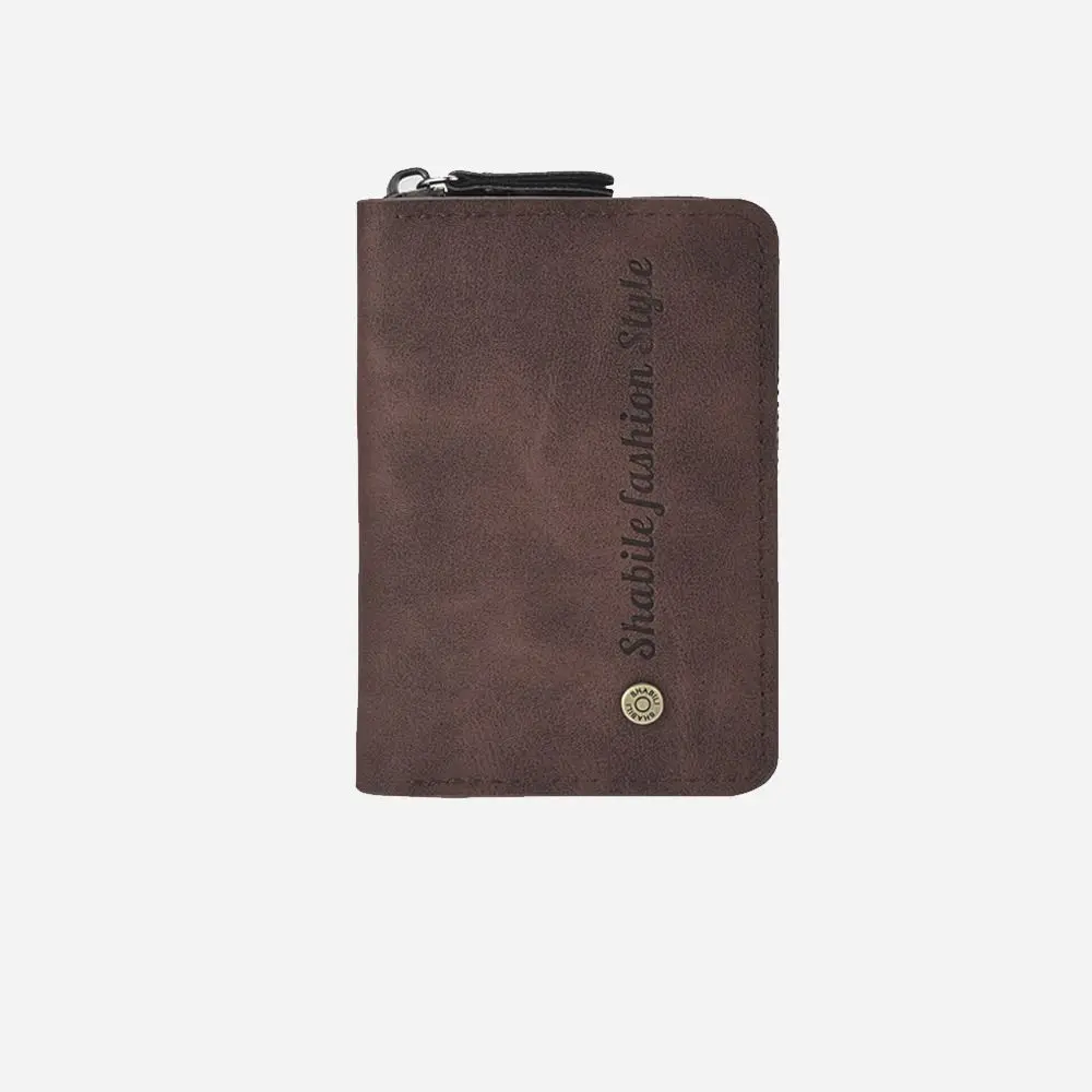 

New PU Leather Card Bag Portable Casual Wallet Multiple Card Slots Large Capacity Card Holder Bags Men