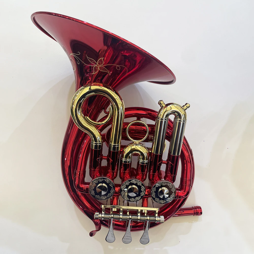 Student Model MINI Bb Tuning OEM Manufacture Gold Lacquer Finished French Horn