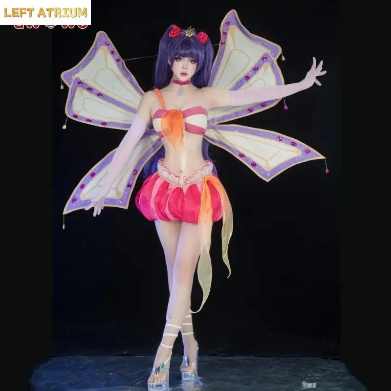 

IN STOCK UWOWO Bloomm Enchantixx Season3 Musaa Cosplay Costume Big Fairy Wings Cosplay Outfit Butterfly Fairy Wing