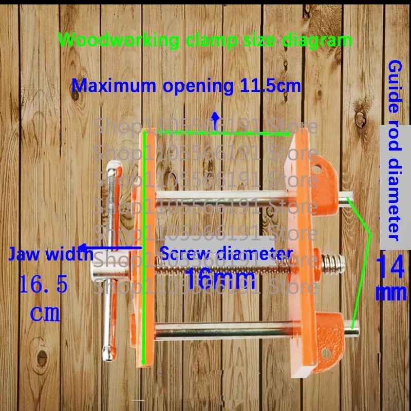 6/7 Inch Woodworking Table Clamp Heavy Duty Workbench Fixture Clamp Manual Bench Hold Down