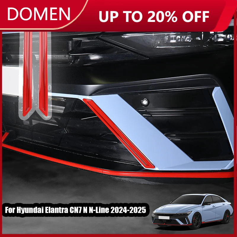 

Для Hyundai Elantra CN7 N N-Line 2024 2025 Декоративная рамка переднего бампера, детали внешней модификации