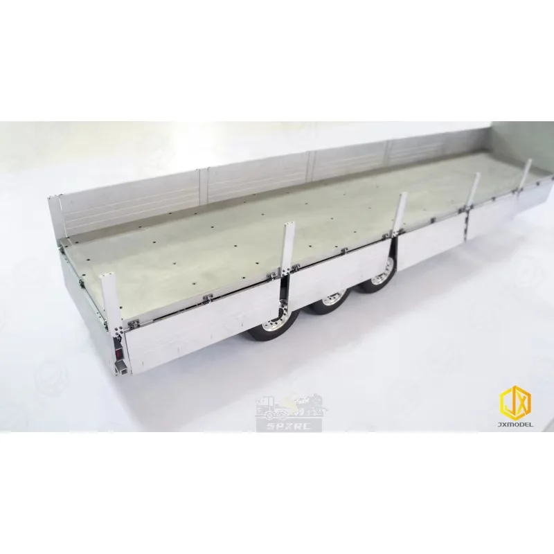 

Guardrail towing Fence Trailer Car Model Aluminum Alloy KIT Version Trailer Semi-Trailer Metal For 1/14 Tamiya Scania Man Toy