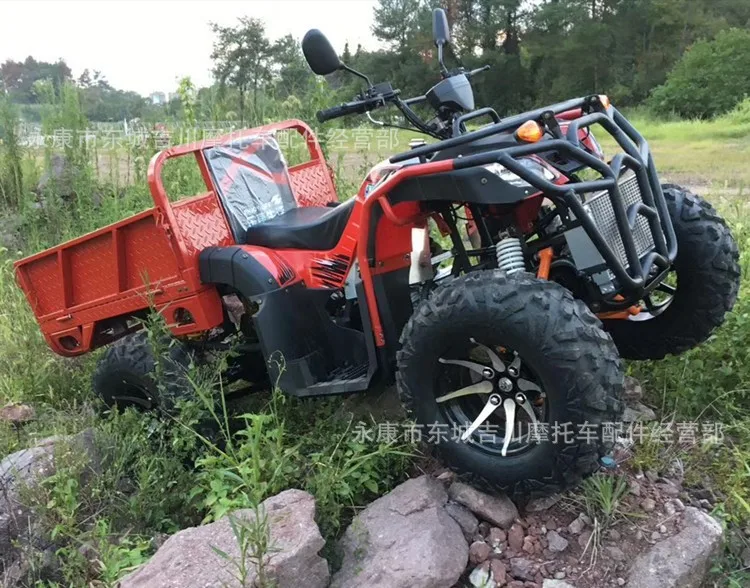 All-terrain mountain bike axle 300 farm car four-wheeled motorcycle 4WD farmer car with bucket big bull beach car