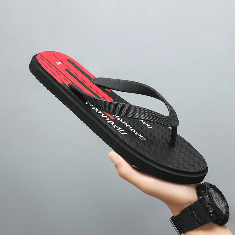 Man Slippers Casual Stylish Comfortable Mens Sandals Flats Soles Anti-skid Summer Flip Flops Shoes Men Beach Sandals Male Shoes